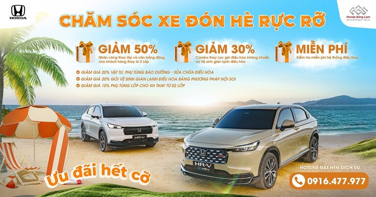 CHĂM SÓC XE ĐÓN HÈ RỰC RỠ - ƯU ĐÃI HẾT CỠ