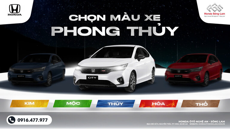 CHỌN MÀU XE PHONG THỦY: ĐEM LẠI MAY MẮN VÀ TÀI LỘC