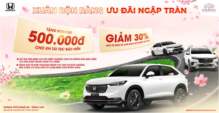 CHƯƠNG TRÌNH KHUYẾN MÃI DỊCH VỤ THÁNG 02/2025 TẠI HONDA SÔNG LAM