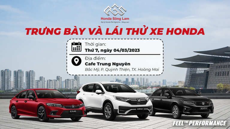 CHƯƠNG TRÌNH LÁI THỬ FEEL THE PERFORMANCE THÁNG 03/2023