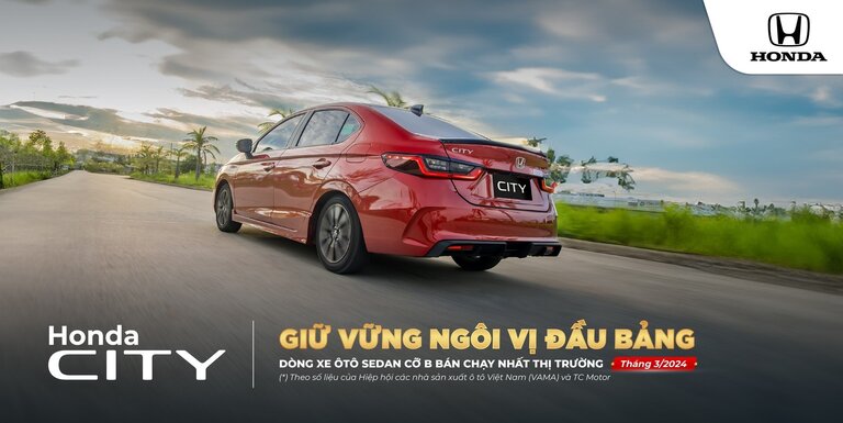 Honda City Giữ Vững Ngôi Vị Đầu Bảng
