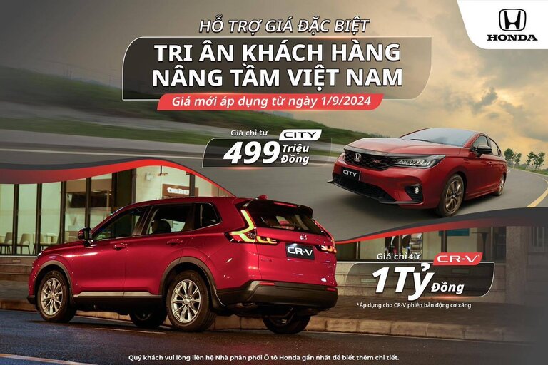 Honda Việt Nam công bố giá bán lẻ đề xuất mới