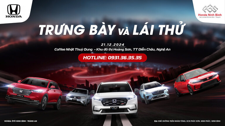 KHÁM PHÁ VÀ TRẢI NGHIỆM Ô TÔ HONDA NGAY TẠI DIỄN CHÂU - NGHỆ AN