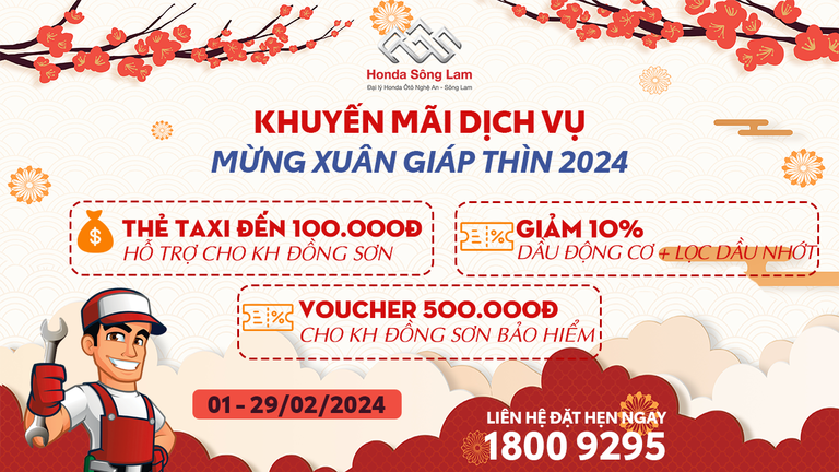 KHUYẾN MÃI DỊCH VỤ CHÀO XUÂN GIÁP THÌN 2024