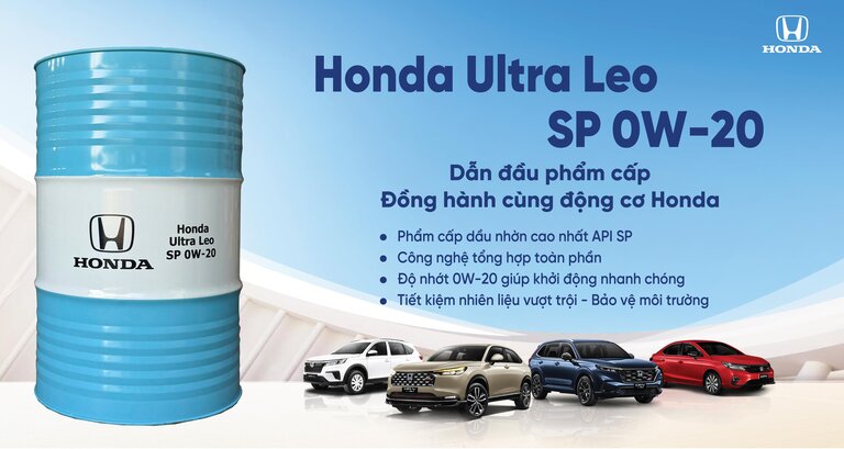 Ra mắt “Siêu chiến binh dầu nhờn” Honda mới toanh – Honda Ultra Leo SP 0W-20