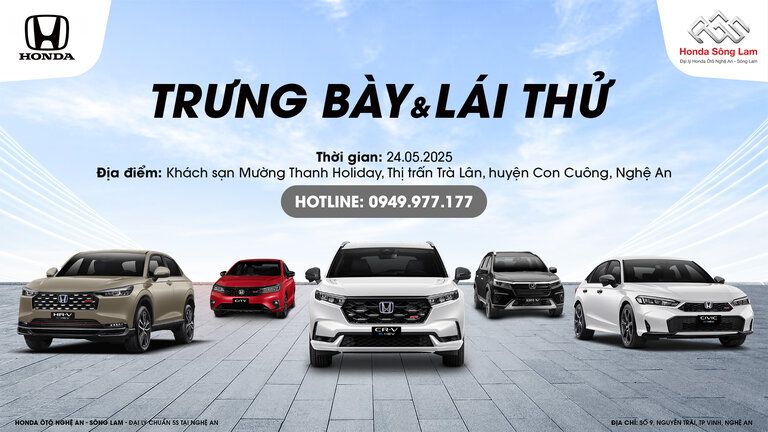 SỰ KIỆN LÁI THỬ CÁC DÒNG XE HONDA ĐỈNH CAO TẠI HUYỆN CON CUÔNG