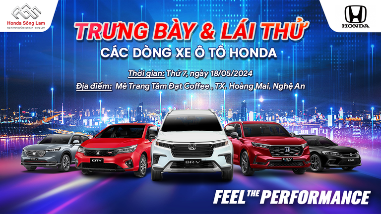 SỰ KIỆN LÁI THỬ VÀ TRẢI NGHIỆM CÁC DÒNG XE HONDA TẠI THỊ XÃ HOÀNG MAI