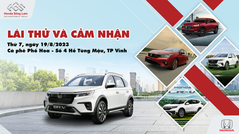 SỰ KIỆN TRƯNG BÀY & LÁI THỬ XE THÁNG 8/2023 TẠI TP VINH